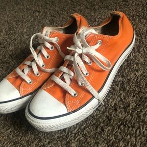 Orange Low Top Converse